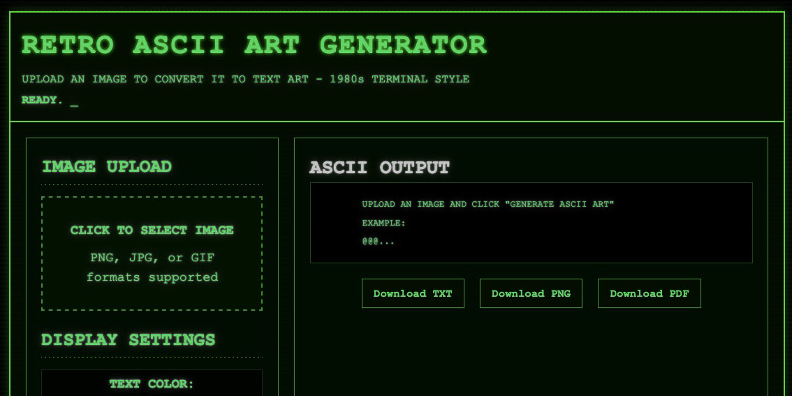 Retro ASCII Art Generator